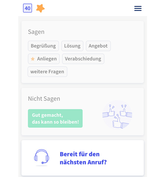 i2x Assistent vor dem Anruf